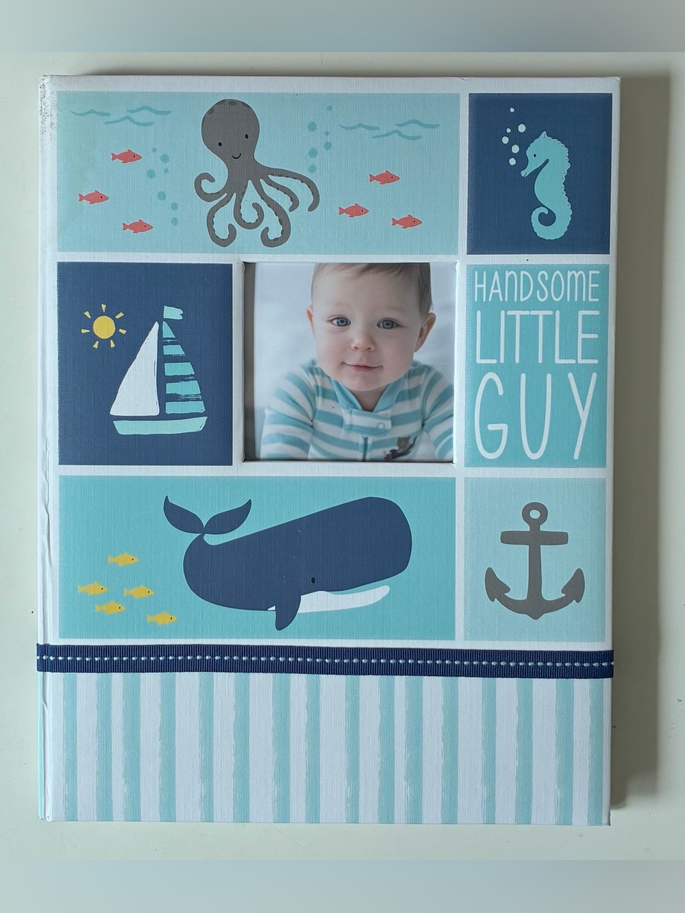 Handsome Little Guy Nautical Blue Under the Sea Carter's Photo Memory Book